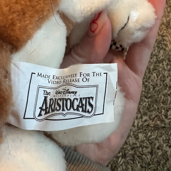 Vintage 1997 Disney 7' The Aristocrats Thomas O'Malley stuffed plush cat toy - Picture 3 of 4